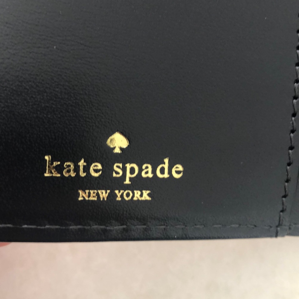 NEW Kate Spade Wallet classic rose gold shade. Shimmer, NWOT inc orig receipt - Picture 6 of 10